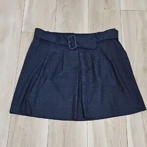 Elegant Blue Belted Women's Skirt Size 12